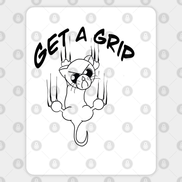 Get a Grip! Sticker by AlstonArt